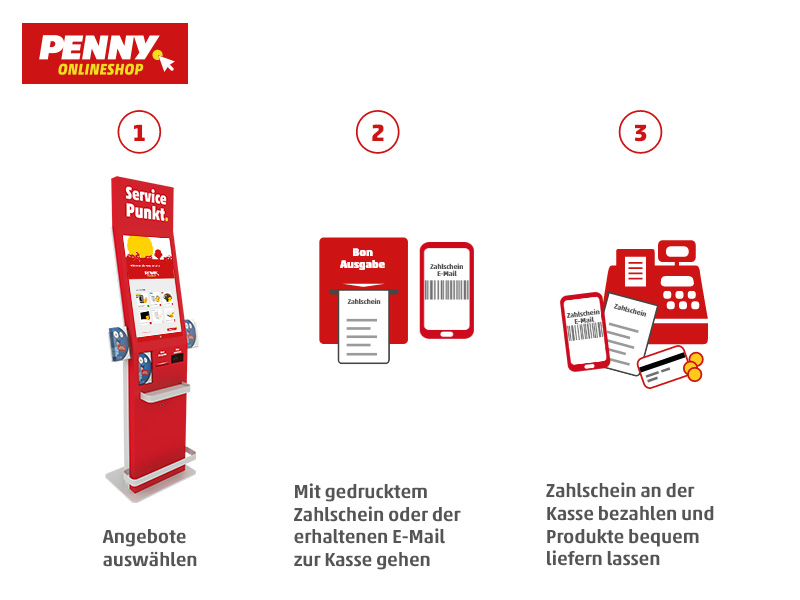 PENNY Onlineshop am Service-Punkt